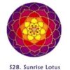 Fensterbild Sunrise Lotus