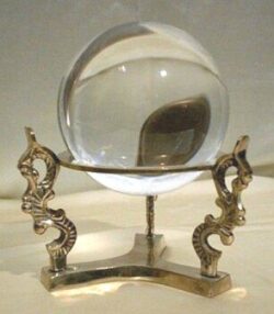 Glaskugelhalter Messing