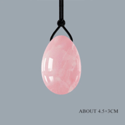 Yoni Egg Rosenquarz 3 x 4,5cm