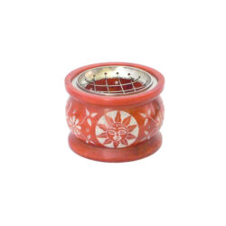 Räuchergefäß Solei Speckstein orange Ø 7,5 cm