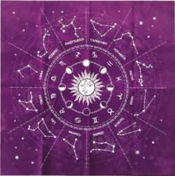 Altartuch Tarot Astro purple 49 x 49 cm Flanell