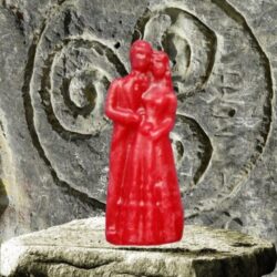 Figurenkerze Paarkerze rot gross