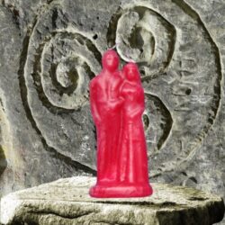 Figurenkerze Paarkerze rot  klein