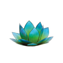Lotus-Licht Capiz Sonnenaufgang grün-blau