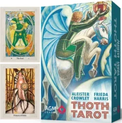 Aleister Crowley Thoth Tarot English SET mit Karten Deluxe 14,3 x 10 cm