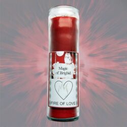 Glaskerze Fire of Love Magic of Brighid