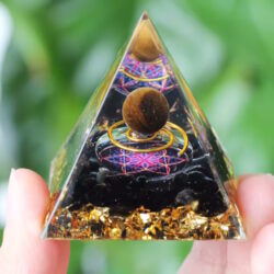 Orgonit Pyramide, Seed of Life, Kugel Tigarauge