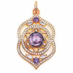 Anhänger Ajna Chakra 925er Silber 4x2,8cm