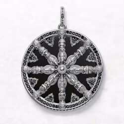 Karmisches Rad ca.4cm 925er Silber