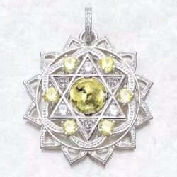Anhänger Anahata Chakra 925er Silber 4,5cm