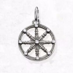 Karmisches Rad ca.1,7cm 925er Silber
