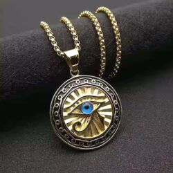 Anhänger Horus Auge Ø 4 cm mit Kette