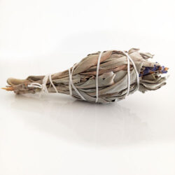 Weißer Salbei & Lavendel gebunden 10 cm Smudge Stick