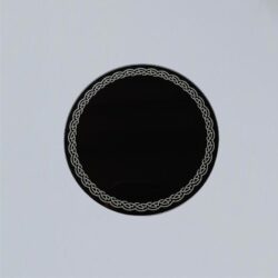 Schwarzer Spiegel klein 10 x 10 cm mit Beutel