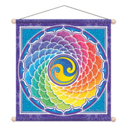 Wandbild 37 x 37 cm Rainbow Spiral